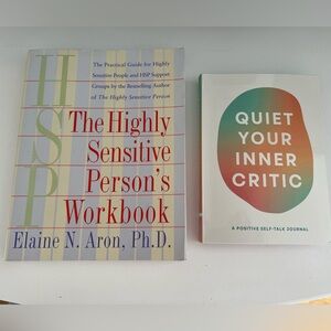 Self Help Mental Health Inner Critic Highly sensitive Workbook Journaling book